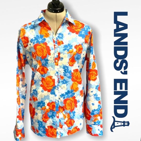 Lands' End Tops - No iron Supima cotton Lands’ End button down shirt